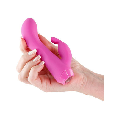 NS Novelties Charms Ivy Compact Silicone Vibrator With LED Hearts - Colour: Magenta