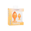 CalExotics Cheeky Textured Anal Plug Set with Flanged Base and Suction Cup