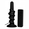 XR Brands Prostatic Coiled Vibrating Anal Plug with Controller