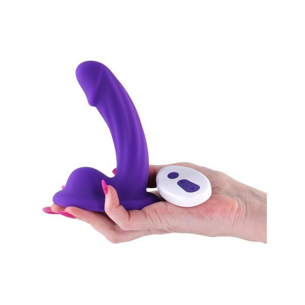NS Novelties Colours Curve Vibrating 5 in. Dildo - Colour: Purple