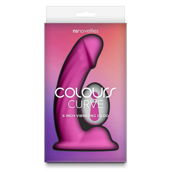 NS Novelties Colours Curve Vibrating 6 in. Dildo - Colour: Pink