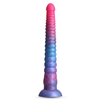 NS Novelties Colours Stacked 12in Dildo - Colour: Pink/Blue