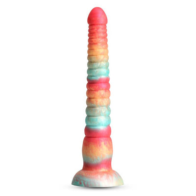 NS Novelties Colours Stacked 9in. Dildo - Colour: Red/Gold