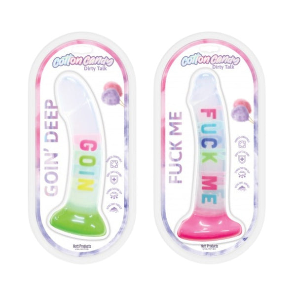 Hott Products Cotton Candy Fuck Me 8 Inch Dildo Silicone