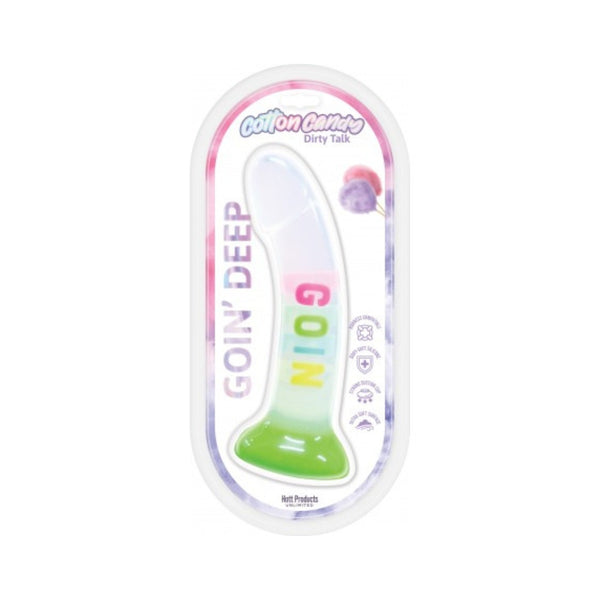 Hott Products Cotton Candy Fuck Me 8 Inch Dildo Silicone