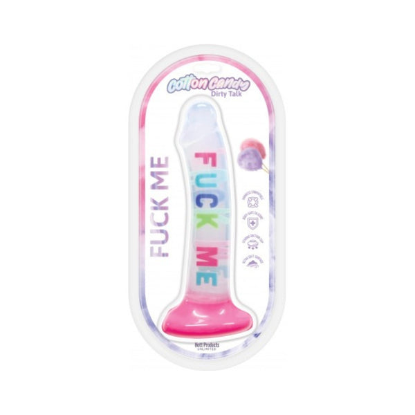 Hott Products Cotton Candy Fuck Me 8 Inch Dildo Silicone