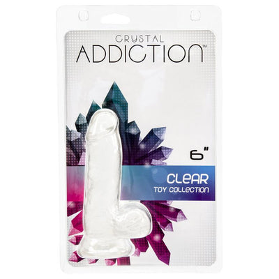 BMS Factory Crystal Addiction 6 Inch Dildo with Balls