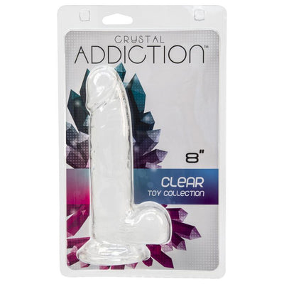 BMS Factory Crystal Addiction 8 Inch Dildo with Balls