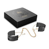 Bijoux Indiscrets Desir Metallique - Black Handcuffs and Ankle Cuffs