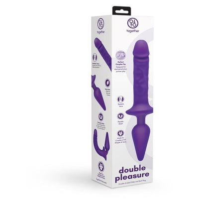 Together Double Pleasure Double-Ended Dildo and Butt Plug