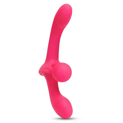 Together Double Tap Double-Ended Vibrating Strapless Strap-On