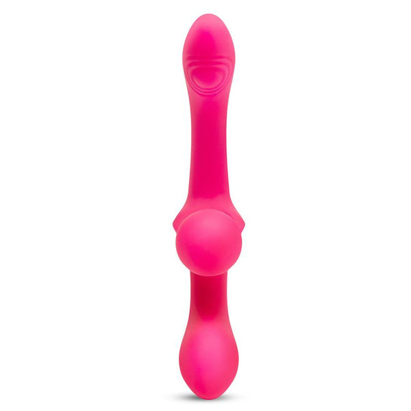 Together Double Tap Double-Ended Vibrating Strapless Strap-On