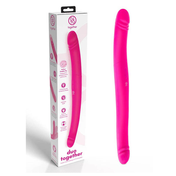 Together Duo Together Double-Ended Vibrating Thrusting Dildo