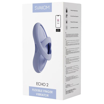 Svakom Echo 2 Flexible Vibrator with Removable Finger Sleeve and Heating