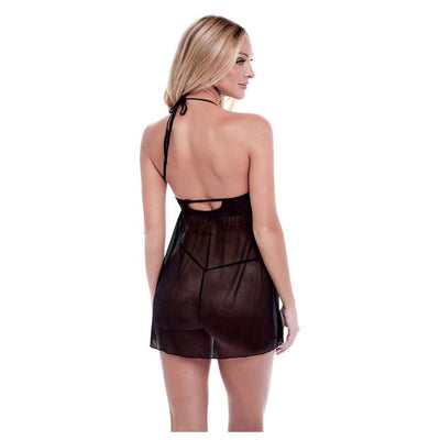 Baci Eco Lace And Mesh Chemise