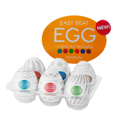 Tenga Egg Masturbator - Hard Boiled Variety - 6 Pack
