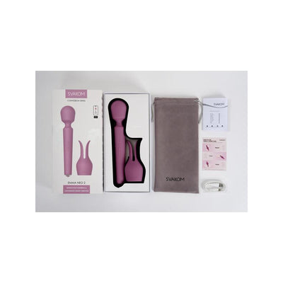 Svakom Emma Neo 2 Rabbit Wand Vibrator with Heating and Removable Rabbit Ears