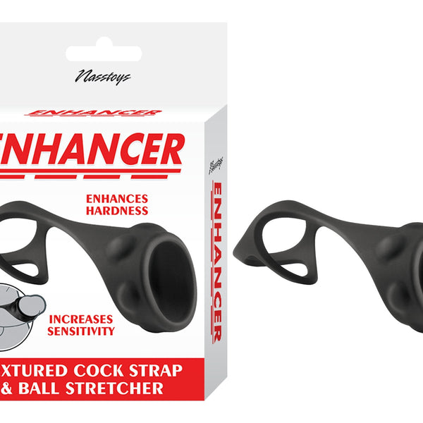 Nasstoys Enhancer Textured Cock Strap and Ball Stretcher