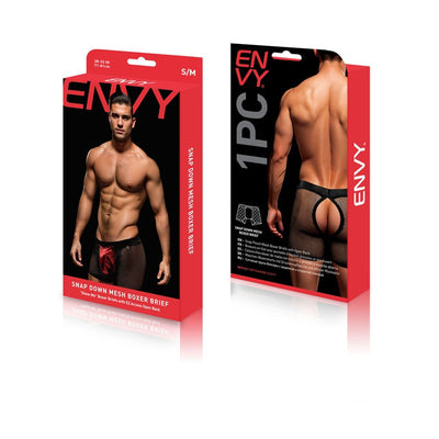 Baci Envy Snap Down Mesh Boxer Brief
