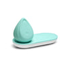 Biird Evii Dual Motor Silicone Vibrator with Wireless Charging Tray - Colour: Mint Green