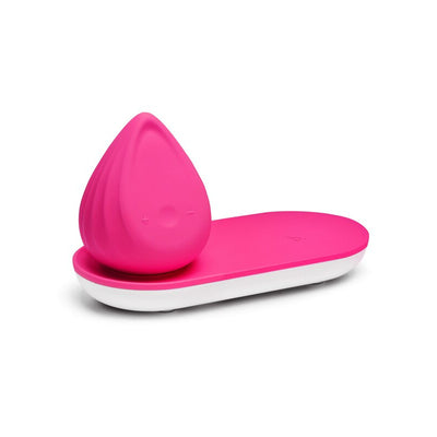 Biird Evii Dual Motor Silicone Vibrator with Wireless Charging Tray - Colour: Rose Berry