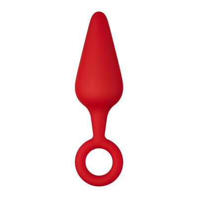 Forto F-10 Silicone Plug With Pull Ring - Colour: RED | Size: L