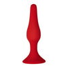 Forto F11 Lungo Silicone Anal Plug - Colour: Red