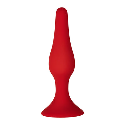 Forto F11 Lungo Silicone Anal Plug - Colour: Red