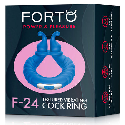 Forto Textured Vibrating Cockring