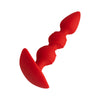 Forto Spiral Anal Beads 6.5 Inch - Colour: Red