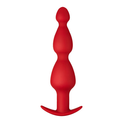 Forto F-52 Cone Beads Anal Plug - Colour: Red