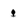 Forto Spade Silicone Anal Plug - Colour: Black