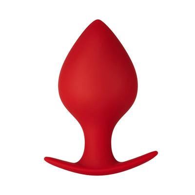 Forto Spade Silicone Anal Plug - Colour: Red