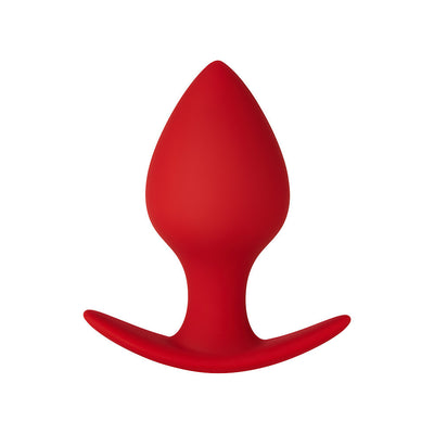 Forto Rattler Spade Silicone Plug with Internal Rattling Ball - Colour: Red