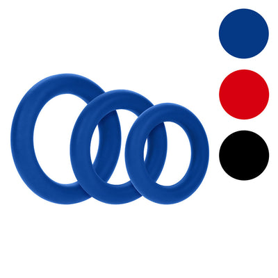 Forto 3 Piece C-Ring Set 100% Silicone (1.2", 1.8", 1.57")