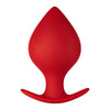 Forto Spade Silicone Anal Plug - Colour: Red