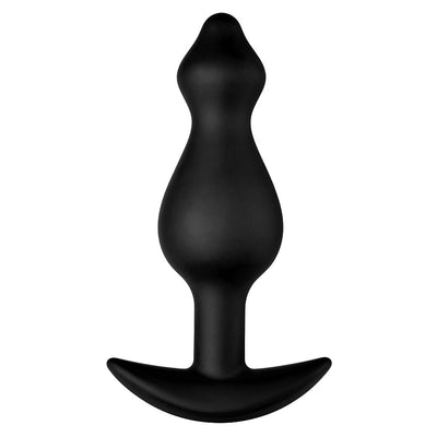 Forto Pointee 100% Silicone Plug - Colour: BLACK | Size: L
