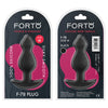 Forto Pointee 100% Silicone Plug - Colour: Black