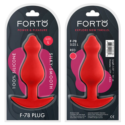 Forto Pointee 100% Silicone Plug