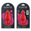 Forto Pointee 100% Silicone Plug - Colour: Red