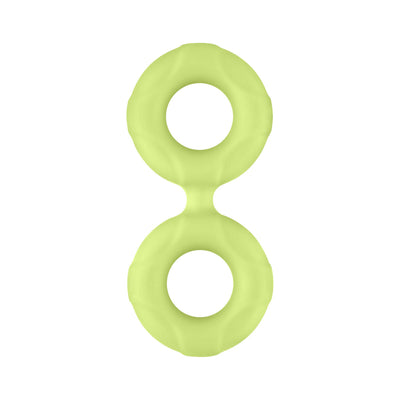 Forto Double Ring Liquid Silicone Cock Ring 44mm