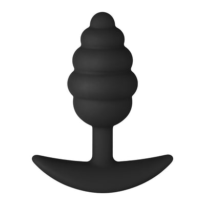 Forto Spir Plug 100% Silicone Anal Toy - Colour: BLACK