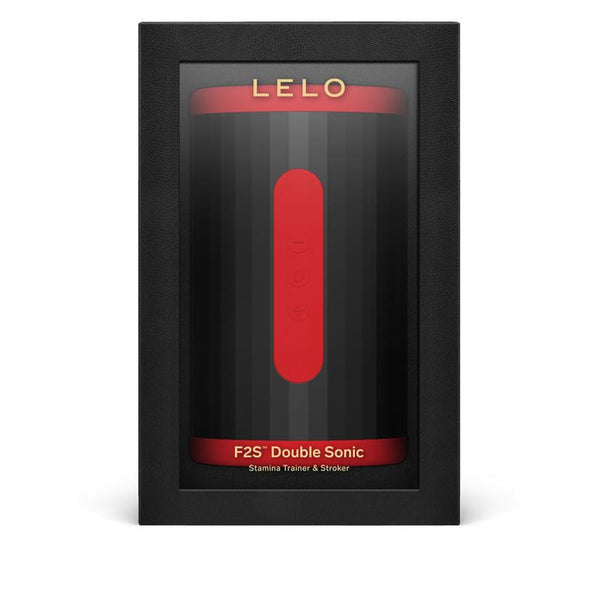 Lelo F2S Double Sonic Stroker - Colour: Red