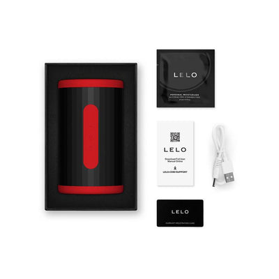 Lelo F2S Double Sonic Stroker - Colour: Red