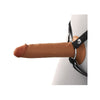 Pipedream Fetish Fantasy Elite Series Fantasy X-Tensions Elite 7 in. Silicone Hollow Strap-on Dual Density - Colour: Brown