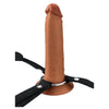 Pipedream Fetish Fantasy Elite Series Fantasy X-Tensions Elite 7 in. Silicone Hollow Strap-on Dual Density - Colour: Brown