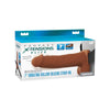 Pipedream Fantasy X-Tensions Elite 7 inch Vibrating Hollow Silicone Strap-On - Colour: Brown