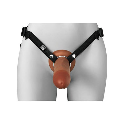 Pipedream Fetish Fantasy Elite Series Fantasy X-Tensions Elite 8 in. Silicone Hollow Strap-on Dual Density