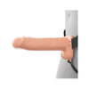 Pipedream Fantasy X-Tensions Elite 8 in. Vibrating Hollow Silicone Strap-On - Colour: Light