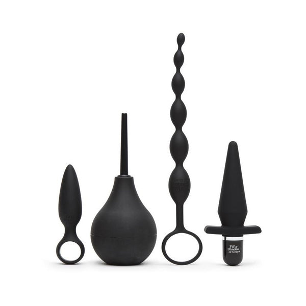 Lovehoney Fifty Shades of Grey Pleasure Overload Take It Slow Gift Set 4 Piece
